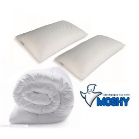 Pack Mémoire de forme MOSHY - couette 240x220 + 2 oreillers 70x40