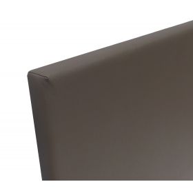 Tête de lit cuir taupe 120 cm