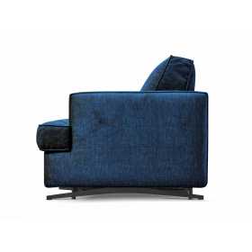 canapé lit dedalo 140x190 tissu bleu 188 cm de largeur