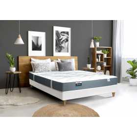 ensemble literie matelas sommier et pieds 90x200