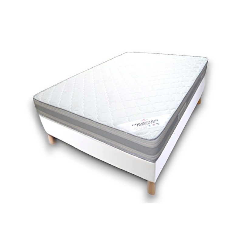 ensemble de literie 160x190 matelas sommier et pieds de lit