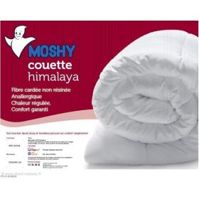 Couette MOSHY HIMALAYA 400gr - 200x200 (100/120x190) 75% fibre polyester